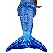 Play Tailor Mermaid Tail Swimmable Costume Swimsuit Girls Swimming (No Monofin)