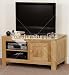 Nero Solid Oak Widescreen TV + DVD Cabinet