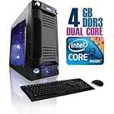 CybertronPC X-Sniper SIAN11202BUBBL, Black/Black, Intel Core i3 Dual Core ( ....