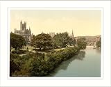 The Abbey from the bridge Bath England, c. 1890s, (L) Library Image