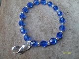 Blue Glass Bead Awareness Bracelet - (Fundraising Idea) Myositis Arthritis Alopecia, Ankylosing Spondylitis, Acute Respiratory Distress Syndrome (Ards), Brachial Plexus Injuries, Child Abuse, Children's Healthy Weight, Chronic Fatigue Syndrome, Colitis (Alt Purple), Colon Cancer (Alt Brown), Colorectal Cancer (Alt Brown), Crime Victim's Rights, Crohn's Disease (Alt Purple), Cru Du Chat Syndrome, Drowning Awareness, Dysautonomia, Dystonia, Drunk Driving, Education, Epstein-barr Virus, Erb's Palsy, Familial Polyposis (Alt Brown), Free Speech, Foster Care Awareness, Guillain Barre Syndrome, Huntington's Disease, Hurricanes, Hystiocytosis, Ichthyosis, Interstitial Cystitis, Langerhans Cell Hystiocytosis, Leukodystrophies, Me/ Cfids Awareness Bracelet - Blue Glass Beads