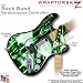 Radioactive Green WraptorSkinz Skin fits Rock Band (Original) Stratocaster Guitar for Nintendo Wii, XBOX 360, PS2 & PS3 (GUITAR NOT INCLUDED)
