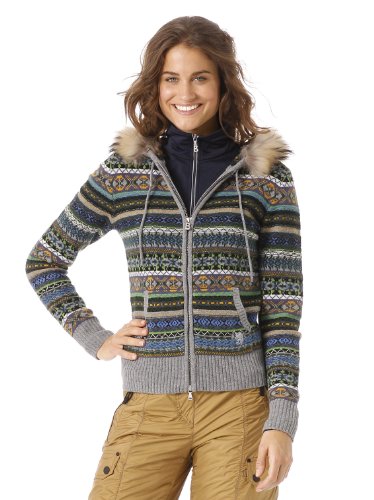 BOGNER FIRE + ICE Damen Strickjacke SCALIN-P, grey mele, 38