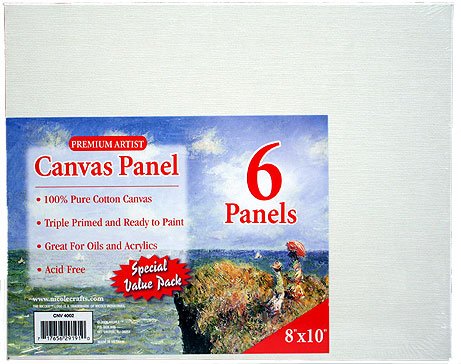 Pre-primed Canvas Panels ~8x10 Pre-primed Canvas Panels ~8x10