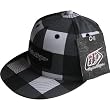 Troy Lee Designs Lumberjack Fitted Men's Flexfit Racewear Hat w/ Free B&F Heart Sticker Bundle - Black Plaid