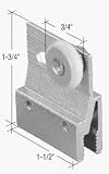 3/4 Sliding Shower Door Roller and Bracket - Package