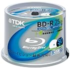 TDK 録画用ブルーレイディスク BD-R 25GB 1-4倍速 ホワイトワイドプリンタブル 50枚スピンドル BRV25PWB50PK