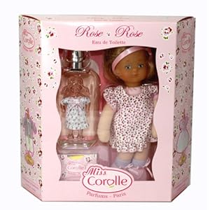 Parfums Corolle Miss Corolle Dolls Rose Set Eau de Toilette Spray 2 oz & Doll