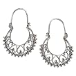 Girls Earrings in Sterling Silver 1.75 inches (ers312)