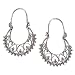 Girls Earrings in Sterling Silver 1.75 inches (ers312)