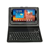 Sharon Etui de protection haute qualité / couverture / Housse et étuis / Support pour Samsung Galaxy Tab 7.7 P6800 P6810 onglet avec clavier Bluetooth intégrée en silic (QWERTY anglais)