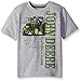 John Deere Boys' Little Short Sleeve Logo Tee, Heather Grey, 7