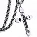 Trendsmax Stainless Steel Cross Pendant Necklace Mens Boys Byzantine Chain 22-30inch