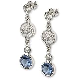 LogoArt Jimmie Johnson Crystal Earrings