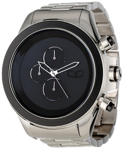 Vestal Men's ZR3024 ZR-3 Minimalist Silver Black Watch