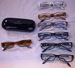 Joy Mangano Signature Shades Set of 7 Reading Glasses with Luxe Case -- 3.00 Strength