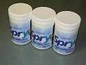 Xlear Spry 'BIG CHEW' Peppermint Xylitol Gum, (3) 600 Piece Bottles