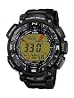 Casio - PRG-240-1BER - Montre Homme - Quartz Digital - Cadran Vert - Bracelet R�sine Noir