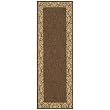Patio Indoor Outdoor All Polypropylene CY2727 Chocolate 2' 4"x 9' 11" Rug
