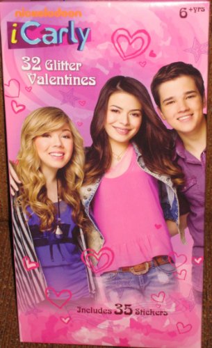 iCarly 32 Glitter Valentines