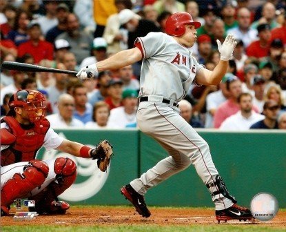 Mark Teixeira Angels Hitting 8x10 Photo