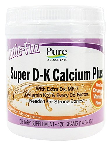 Pure Essence Labs - Ionic-Fizz Super D-K Calcium Plus Orange-Vanilla Flavor - 14.82 oz.