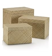 3 Pandan Woven Baskets