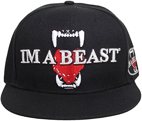 Im A Beast Snapback Hat Black/Grey