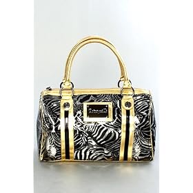 Betsey Johnson The Barrel Bag in Black Safari Park,Bags (Handbags/Totes) for Women