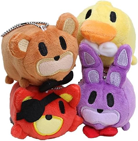 4 pcs/set Five Nights At Freddy's 4 Freddy Fazbear Bear bonnie foxy plush toys for girl kids dolls accessory