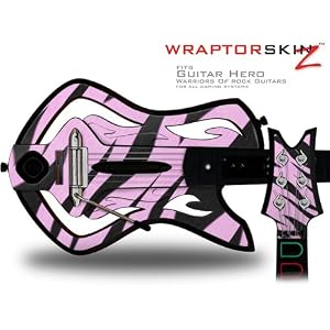 Buy Now.com: Warriors Of Rock Guitar Hero Skin - Zebra Skin Pink (GUITAR Buy .com: Warriors Of Rock Guitar Hero Skin - Zebra Skin Pink (GUITAR