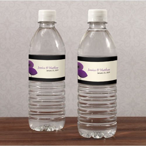 20PC 1046-13WS Romantic Elegance Water Bottle Label Oasis Blue,Watermelon,Harves
