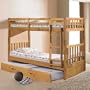 Explorer Twin Twin Mission Bunk w/ Trundle: Desk Hutch & Chair, TV Stand, 4 Drawer Chest