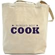 Canvas Tote Bag Beige " The Best Cook Of The World " Occupations