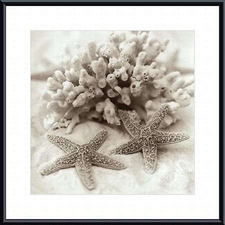 Barewalls Interactive Art 328312S60-BKM,CM,WHM La Mer 1, Metal Framed Art Print- Black Metal-White Mat