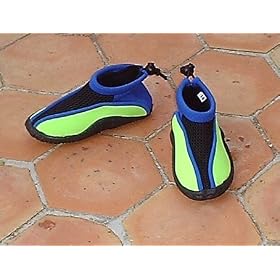 Splash About-Splash Shoes - Lime & Royal blue (internal length 18cm)
