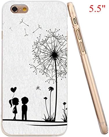 iPhone 6 Plus Case,iRonsnow(TM) High Quality Pattern Art Gel TPU Bumper Rubber Skin Flexible Slim Soft Case for Apple iPhone 6 Plus(5.5")-Retail Package (6 Plus--Dandelion)