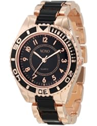 XOXO Womens XO5468 Rose-Gold Tone And Black Bracelet Watch