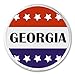 Georgia (GA) Red White Blue Stars 3