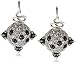 Nicky Hilton Sterling Silver Snake Domed Earrings title=