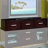 Modus Furniture Hudson AV Wall 60 Inch DVD Storage Unit, Coffee Bean