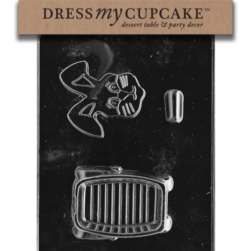 Dress My Cupcake DMCE428SET Chocolate Candy Mold, 3D Bunny Pour Box, Set of 6