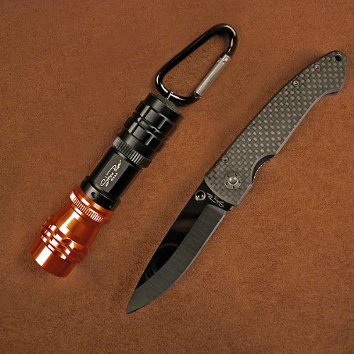  Stone River Ceramic Folding Knife & 1 - watt LED Flashlight 