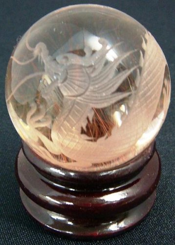 レッドルチルクォーツ龍彫玉　１１７ｇ