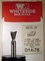 14 degree, 1/2" Shank, 3/4" Diameter x 3/4" Cut Depth x 3" Overall Length, Dovetail Bit