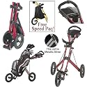 New 2009 Sun Mountain (Push) Speed Golf Cart V1 (Metallic Silver), Free Speed Paq!