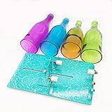 AceList ワインボトルをリサイクル ボトルカッターキットガラス切断機 アクセサリーや雑貨作りに DIY 花瓶燭台ランプのかさ - ターコイズ色 - 大