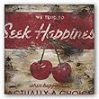 Seek Happiness by Rodney White 12"x12" Art Print Poster Vintage