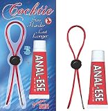 Bundle Cocktie Red and 2 pack of Pink Silicone Lubricant 3.3 oz