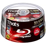 太陽誘電製 BD-Rビデオ用 6倍速180分25GB ハードコート仕様 ワイドプリンタブル  スピンドルケース30枚入 BR-V25WWY30BG